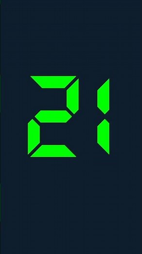 21 seconds digital timer