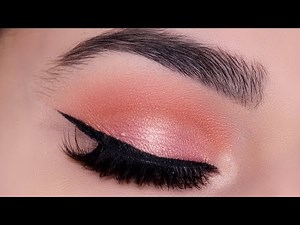 Peach Glam Eye Makeup Tutorial
