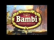 Bambi Special Edition Disney DVD Trailer (2005, World)