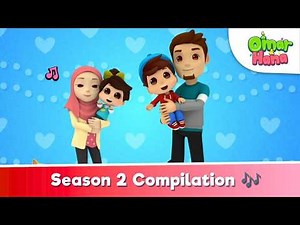 Omar & Hana | Season 2 Compilation 🐑🐢🐙 | Islamic Series & Songs For Kids | English