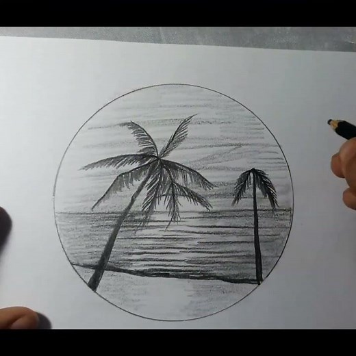 Cómo dibujar un PAISAJE CON LÁPIZ