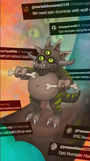 EPIC DRUMPLER has arrived on EPIC TRIBAL ISLAND 🔥 #msm #mysingingmonsters #fanmade