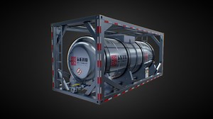 Chemical Aluminum Container - 3D model by Habdorn