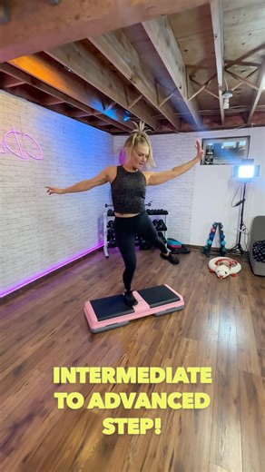 Brand new step aerobics workout available now! #homeworkout