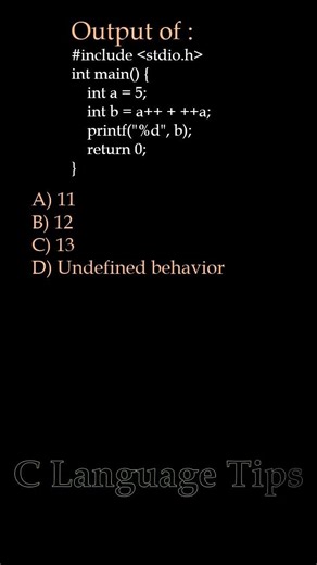 C Language Q&A Series (Q23) | C Programming Basics Explained | #shorts