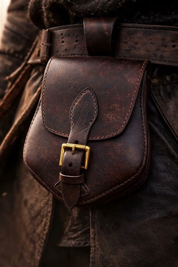 Leather Belt Pouch Pattern – Make Your Own Medieval Pouch