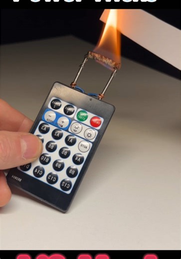 Start a Fire with a Remote Control: Amazing Trick