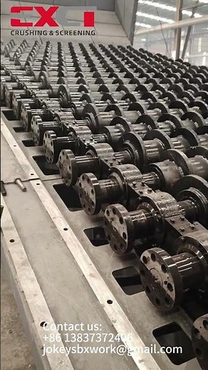 Roller screen in construction