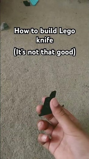 How to build Lego knife