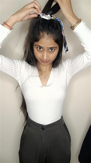 Upgrade your high ponytail using this hack - 1 🔥 #hairstyle #shorts #ytshorts #hairtutorial