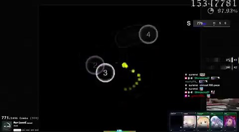 MariannE 1600x combo and 1k peak, but too many shit misses at the end😭