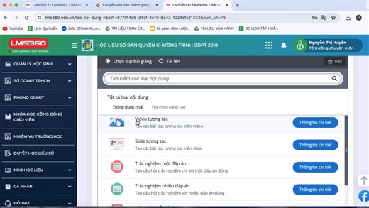 📘 Hướng Dẫn Sử Dụng Công Cụ Tạo Bài Kiểm Tra Đánh Giá Trên Hệ Thống LMS 360 e-Learning 📘 Để nâng cao chất lượng dạy và học, hệ thống LMS 360 cung cấp công cụ tạo bài kiểm tra đánh giá tiện lợi và thông minh, giúp giáo viên dễ dàng thiết kế các bài kiểm tra đánh giá chất lượng học sinh. Dưới đây là hướng dẫn chi tiết để thầy/cô sử dụng công cụ này hiệu quả📝 🔹 Bước 1: Đăng Nhập Vào Hệ Thống LMS 360 ➖Truy cập vào hệ thống LMS 360 và đăng nhập bằng tài khoản giáo viên. ➖Trên giao diện chính, ở m