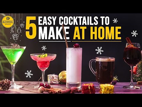 5 Easy Cocktails To Make At Home this Christmas | Christmas Party Cocktails Ideas