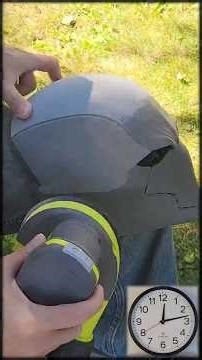 Sanding Time 3D printed red hood helmet - How long #3dprinted #cosplay #sandingl