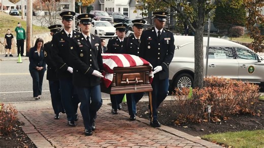 The remains of United States Army Private Alfred Thomas Langevin, a Weymouth Veteran who was killed in action during WWII and had been classified as Missing in Action since 1944, were returned home Saturday morning to Logan International Airport, where he received a dignified transfer and transportation to Weymouth. The Massachusetts National Guard was honored to provide the dignified transfer, casket guard, and full military honors for his burial at Fairmount Cemetery in Weymouth on Monday, Nov