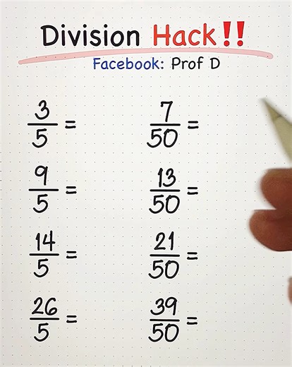 448K views · 4.2K reactions | Fast Math Hacks!  | Prof D | Facebook