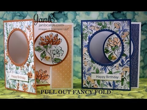 No.589 Pull Out Flap Card - JanB No.5 Top UK Stampin' Up! Independent Demonstrator
