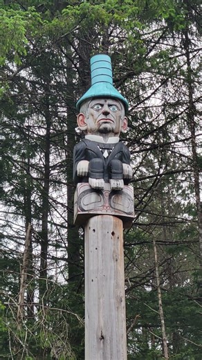 Learning About the History of the Totem Poles at Saxman Totem Park in Ketchikan, Alaska