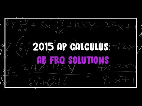 2015 AP Calculus: AB FRQ Solutions