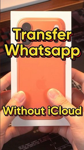 How to Transfer WhatsApp from iPhone to iPhone 17 Without iCloud #shorts