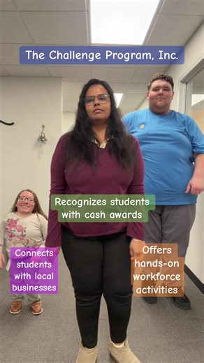 We do it all, rewarding, connecting, and preparing high school students for success! 💼😁💵 #thechallengeprogram #highschool #workforce #awards #businessconnections