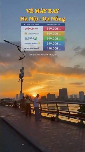Giá vé máy bay Hà Nội Đà Nẵng giá rẻ #danang #travel #vemaybaydanang #vemaybaygiare