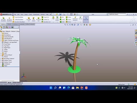 Solidworks for absolute beginners - Modeling a Palm Tree in Solidworks