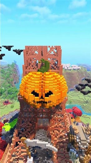 Minecraft Eiffel Tower Build Timelapse #minecraft #halloween