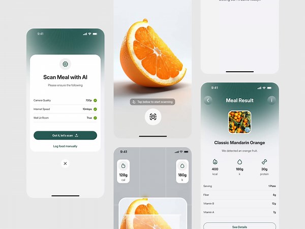 Food Scanner App Design