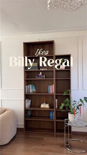 Finally! The second Billy bookcase is up 😍📚 #billybookcase #ikea #interior #bookshelf #furnishings