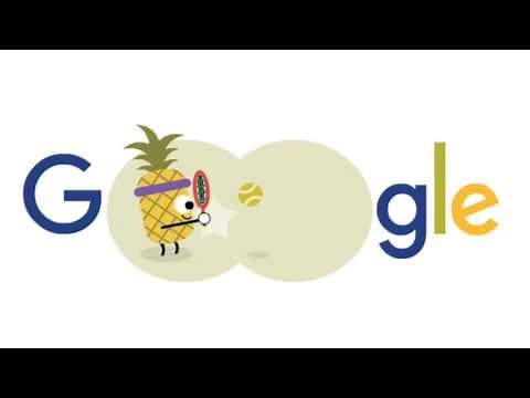 Google Doodle 2016 Fruit Games - Tennis #2 Animation
