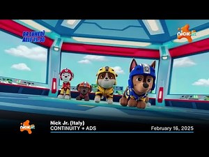 Nick Jr. (Italy) continuity + ads | February 16, 2025 • Nick Jr. pubblicità | 16 febbraio 2025