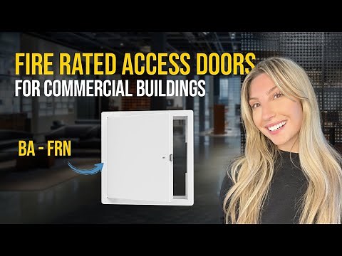 What fire-rated access doors are suitable for commercial buildings?