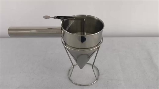 Heavybao Kitchen Stainless Steel Cone Cake Batter Dispenser Cooking Tools Pour Funnel