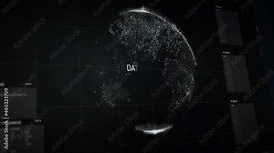 Spy Using High Tech Data Analysis Software Ui To Track Target Computer Ip. Spy Agency Innovative Analysis Software For Target Tracking. Spy Cyber Target Analysis Interface Tracking Server Data