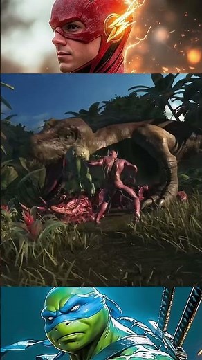 ⚡ The Flash vs Ninja Turtle – Speed vs Skill! 🐢💥