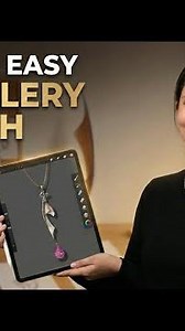 How to Draw Jewelry on Procreate: Easy Pendant Tutorial
