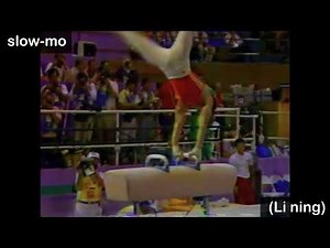 MAG Artistic gymnastics elements [D] (Li Ning) (Bryan) Pommel horse (slow-mo) FIG