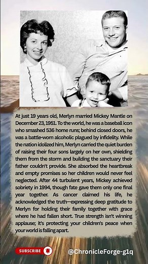 The Untold Story of Merlyn Mantle: Faithfulness Behind Mickey’s Fame #truestory