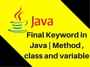 8.13 Final Keyword in Java