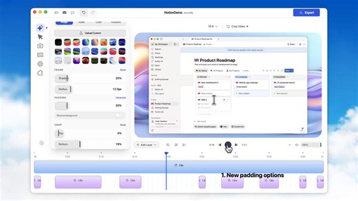 Day 46🥳Introducing Recordly v1.2.0!• New Sequoia cursor type• Project auto-save (no more manual saves!)• Custom recording position• Renameable Headers• Refreshed background options• + Many stability fixes to previous breaking changes
