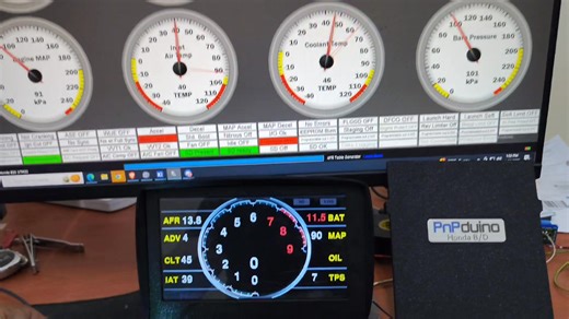 Testing out STM32-MEGA by pazi and Nick's Digital Dash Canbus (https://www.everythingfuelinjection.com/) with our PnPduino Honda B/D. It works! | PnPduino
