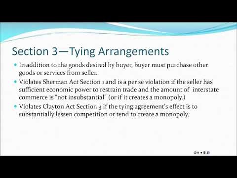 ANTITRUST--CLAYTON ACT PRESENTATION