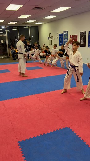 11 reactions | Kids class working hard tonight. Train hard, fight easy!! Good job karateka!! | Lacy's Shotokan Karate | Facebook