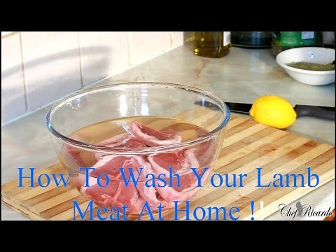 How To Wash Your Lamb Meat At Home | Recipes By Chef Ricardo