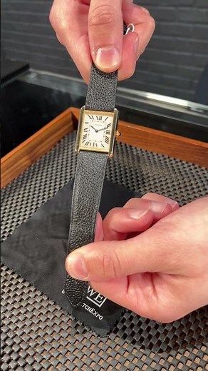 Cartier Tank Solo Yellow Gold Steel Black Strap Mens Watch W1018855 Review | SwissWatchExpo