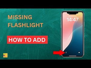 How to ADD Flashlight to lock screen iPhone if it is MISSING (ISSUE FIXED)
