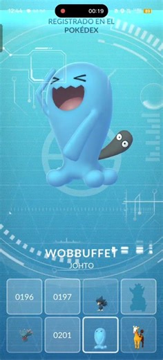 Atrapé a Wobbuffet pokemon go