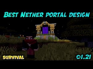 "Minecraft Nether Portal Design Ideas ✨ | Pro Builds Tutorial"