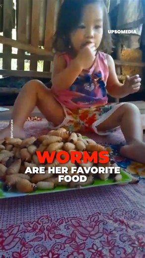 72K views · 765 reactions | They move and crawl, but this girl won't let them escape. A plate of worms may raise doubts, but in the Philippines eating them is common and they’re this little girl's favorite. | Positive | Facebook